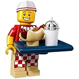 LEGO Hot Dog Vendor Minifigure - CMF Series 17
