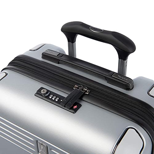 Travelpro Roundtrip Hardside Expandable Luggage, Tsa Lock, 8 Spinner Wheels, Hard Shell Polycarbonate Suitcase, Silver, 2-Piece Set (21/25) #TOP5