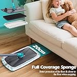 MASTERTOP Microfiber Flat Mop, Extra Large Surface Dust Mop with 5 Wet & Dry Reusable Pads, Hardwood Mops with Telescopic Handle for Laminate, Tile, Vinyl Floor Cleaning, 1 Cleaning Scraper - Image 5