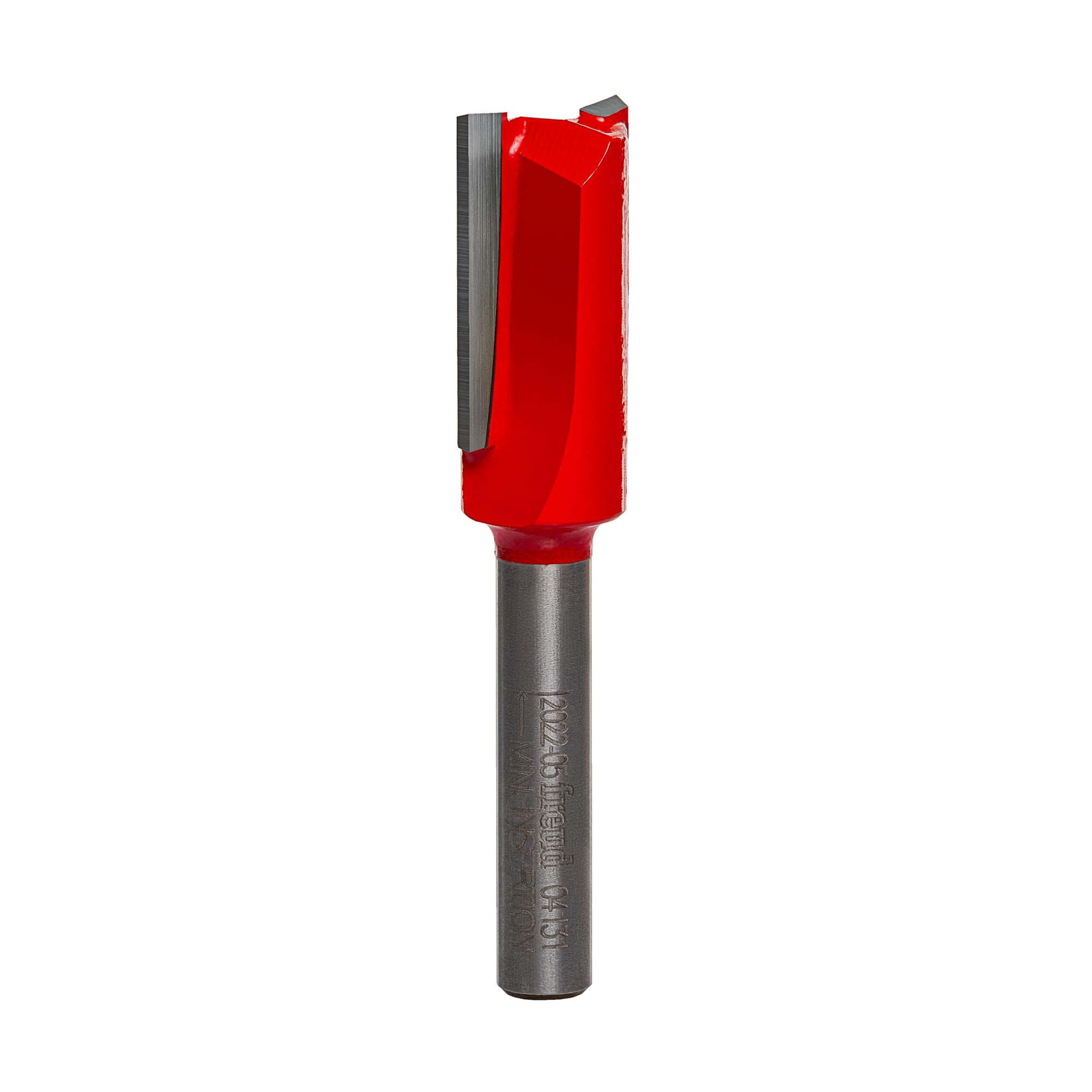 Freud 04-131: 1/2" (dia.) Double Flute Straight Bit with 1/4" shank, 1-7/8" overall length — image 1
