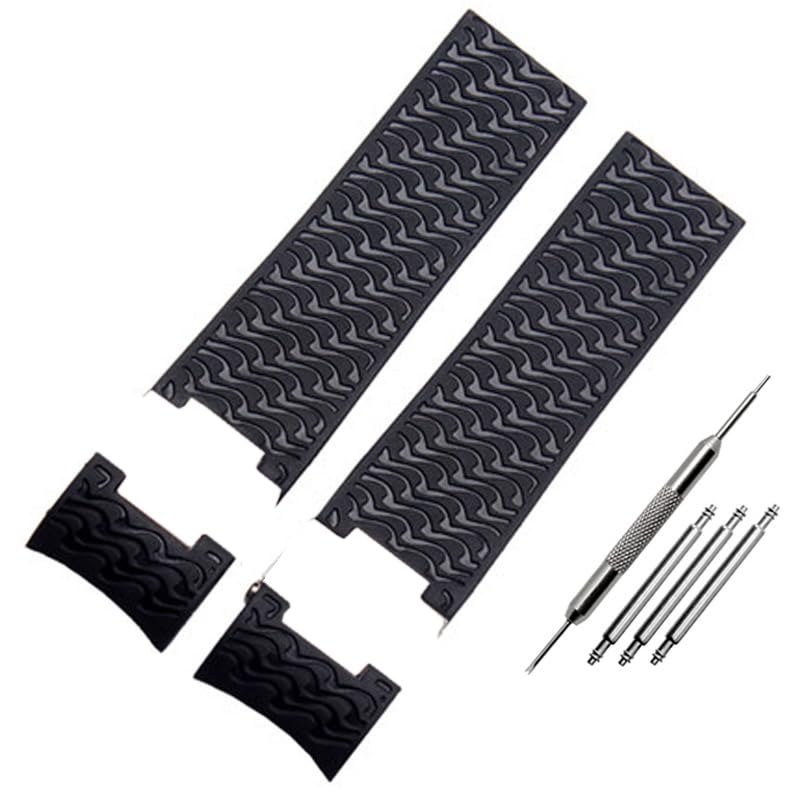Bracelet de montre en caoutchouc de montée 22x20 mm étanche homme