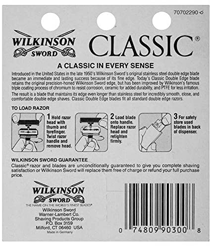 Wilkinson Sword Classic Double Edge Razor Blades- (Pack Of Two) #TOP3