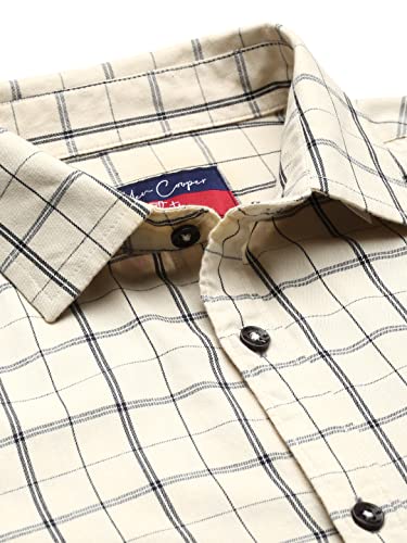Image of Allen Cooper Checks Shirts for Men - 100% Cotton Comfort Fit Casual and Formal Shirt - Breathable, Soft, Classic Style (Multiple Colors)