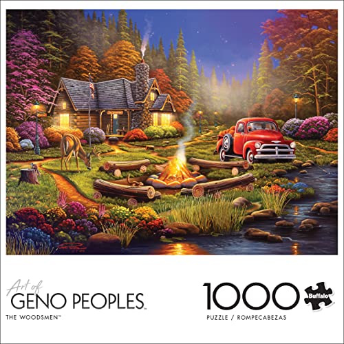 Buffalo Games - Geno Peoples - The Woodsmen - 1000 Piece Jigsaw Puzzle for Adults -Challenging Puzzle Perfect for Game Nights - Finished Size is 26.75 x 19.75 - Image 3