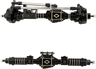 RZXYLRC Black Coating Heavy Duty Brass Front & Rear Axle for Axial SCX10 PRO 1/10 RC Crawler Metal Upgrade Part