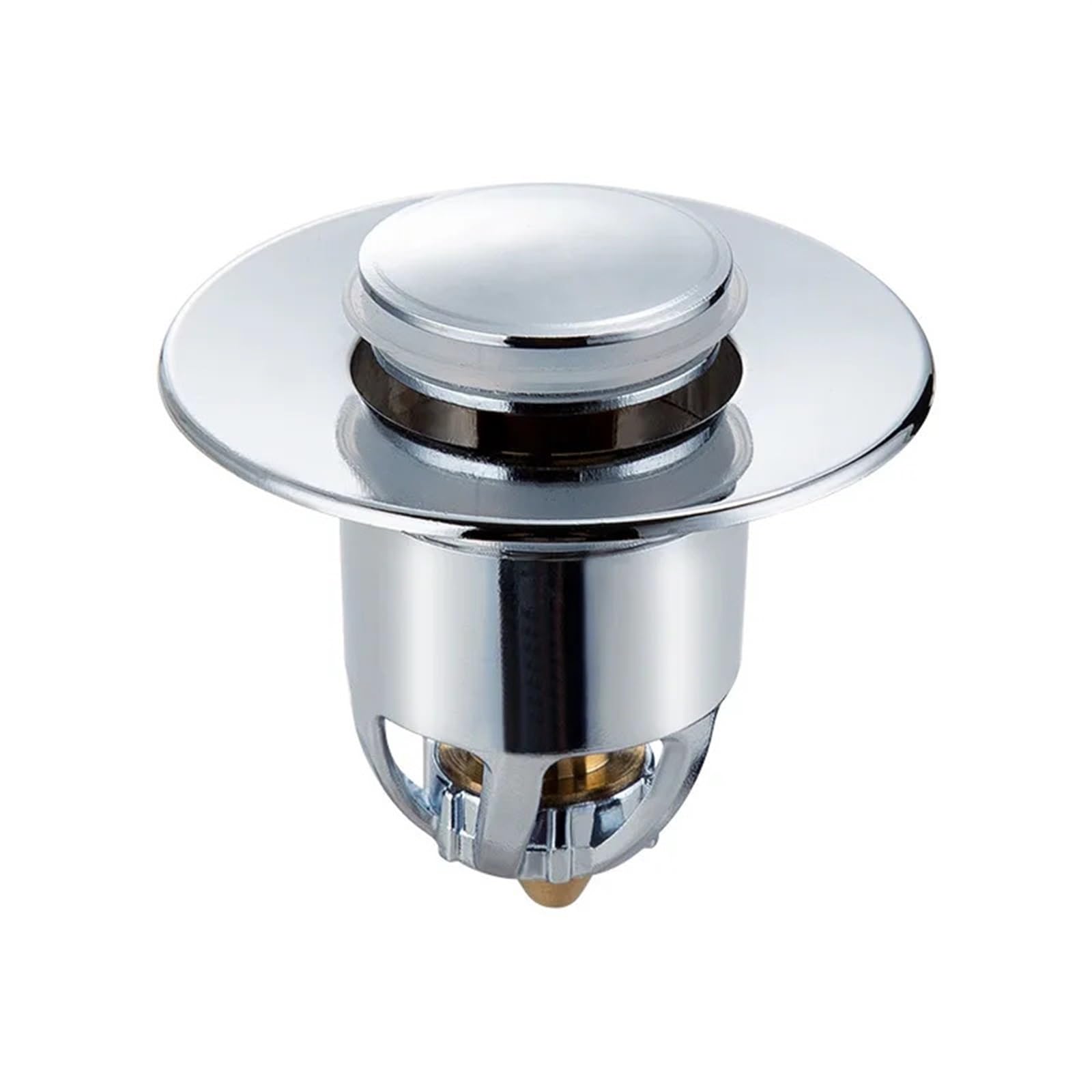 Floor Drain Core Universal Sink Drain Stopper Stainless Steel Pop-Up Bounce Core Basin Drain Filter Hair Catcher Strainer Stopper Bathroom Tool(Ordinary paragraph)