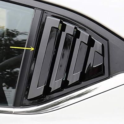 ECCPP XE V2 Style Racing Rear Quarter Window Louvers PP Fit For 2010-2015 For Chevrolet Camaro Rear Window Louvers Matte Black Window Louvers