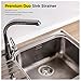 Everflow 7516 Kitchen Sink (3-1/2 Inch) Stainless Steel Drain Assembly With Strainer Basket-and Water Stopper, Single