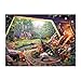 Buffalo Games – Thomas Kinkade Disney Seven Dwarfs 1000 Piece Jigsaw Puzzle | Sapphire Select Premium Blue Board Puzzle