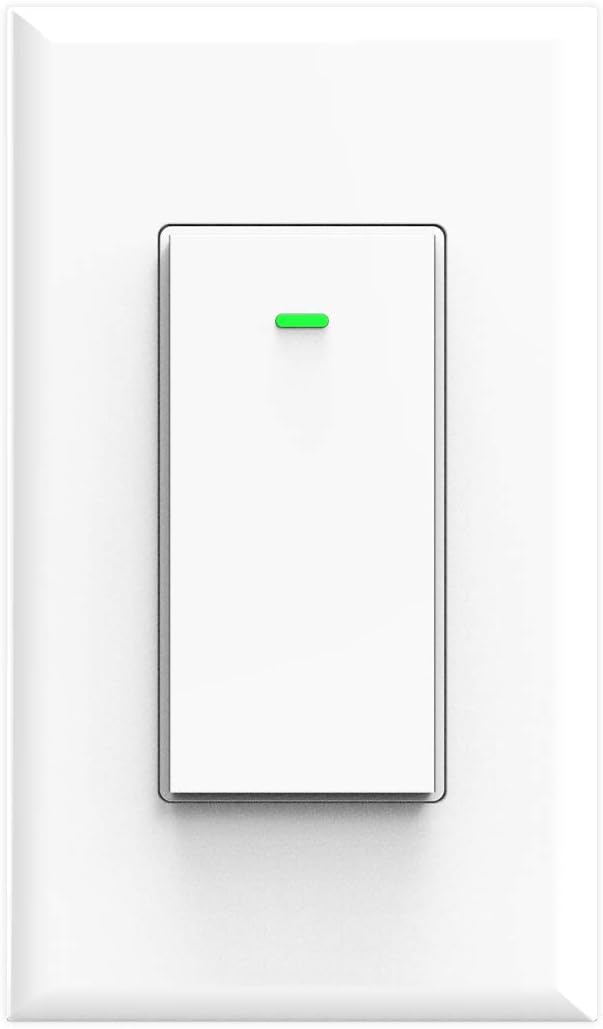 Smart Switch WiFi Wall Light Switch, Compatible with Alexa Google Home