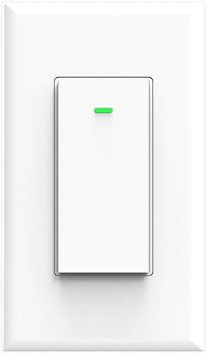 Miniatura 1 de Interruptor inteligente de 3 vías, interruptor de luz WiFi para el hogar inteligente compatible con Alexa y Google Assistant, requiere cable neutro