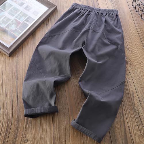 Boys Sweatpants Casual Trendy Elastic Waist Hiking Trousers with Pockets Baggy Soft Comfy Lounge Athletic Sweat Pants4