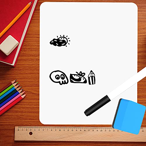 Small Dry Erase Board 6-Pack,Arua 9X12 Inches Double Sided Learning Lapboards With Erasers/Wipes And Markers|Portable White Boards For Students Teachers Kids Classroom Interactive Education #TOP5