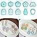Meeeyya Polymer Clay Cutters, Floral Shape Clay Cutters,Polymer Clay Cutters for Earrings Jewelry Making, 10 Shapes Flower Vase Clay Earrings Cutters