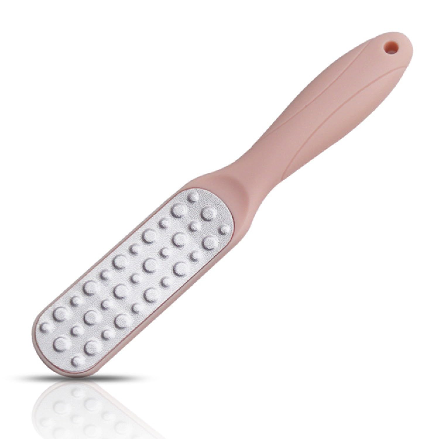 YANCI® Professional Pedicure Foot File Double-sided Stainless Steel Foot Scrubber Callus Remover Dead Skin Hard Skin Corn Removal Pedicure Exfoliator for Wet or Dry Feet (Pink)
