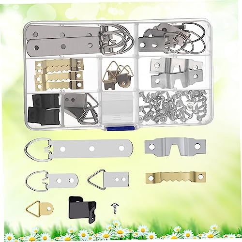 Image of TEHAUX 76Pcs Photo Frame Hanger Kit Durable Picture Hanging Hardware for Home Office Decor for Photos Posters and Artwork Easy to Install Frame Hook Accessories