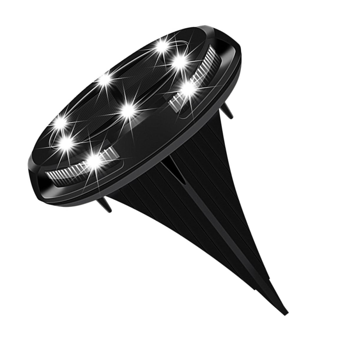 POPETPOP 1pc 10 LED Solar Underground Garden Light Outdoor Landscape Lamp for Pathway and Lawn Decoration Energy Efficient