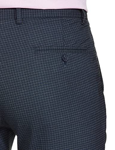 Image of Peter England Men's Regular Fit Polyester Blend Trouser