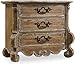 Hooker Furniture Chatelet 3 Drawer Nightstand in Caramel Froth