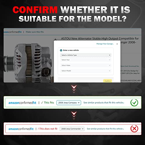 Astou New Alternator Stable High Output Compatible For Honda For Acura For Zdx/Tsx/Mdx/Tl/Rl/Ridgeline/Pilot/Odyssey Alternator Rebuild Kit Replace 11391 #TOP6