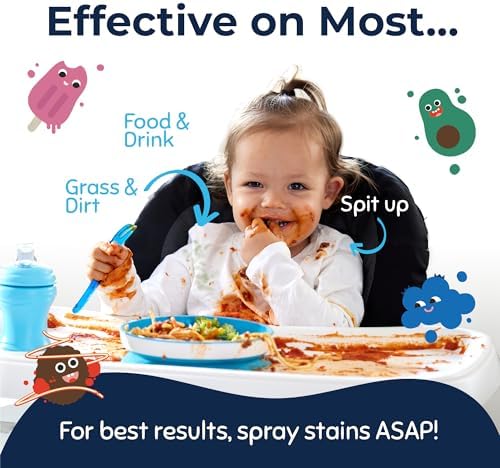 Miss Mouth's Messy Eater Stain Treater - 32oz Refill - Newborn & Baby Essentials - No Dry Cleaning Food, Grease, Coffee Off Laundry, Underwear, Fabric — view 3