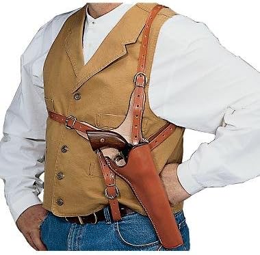 Triple K 602 Hunter's Shoulder Holster Right Hand Colt 1851 Navy, 1860 Army 8" Leather Havana