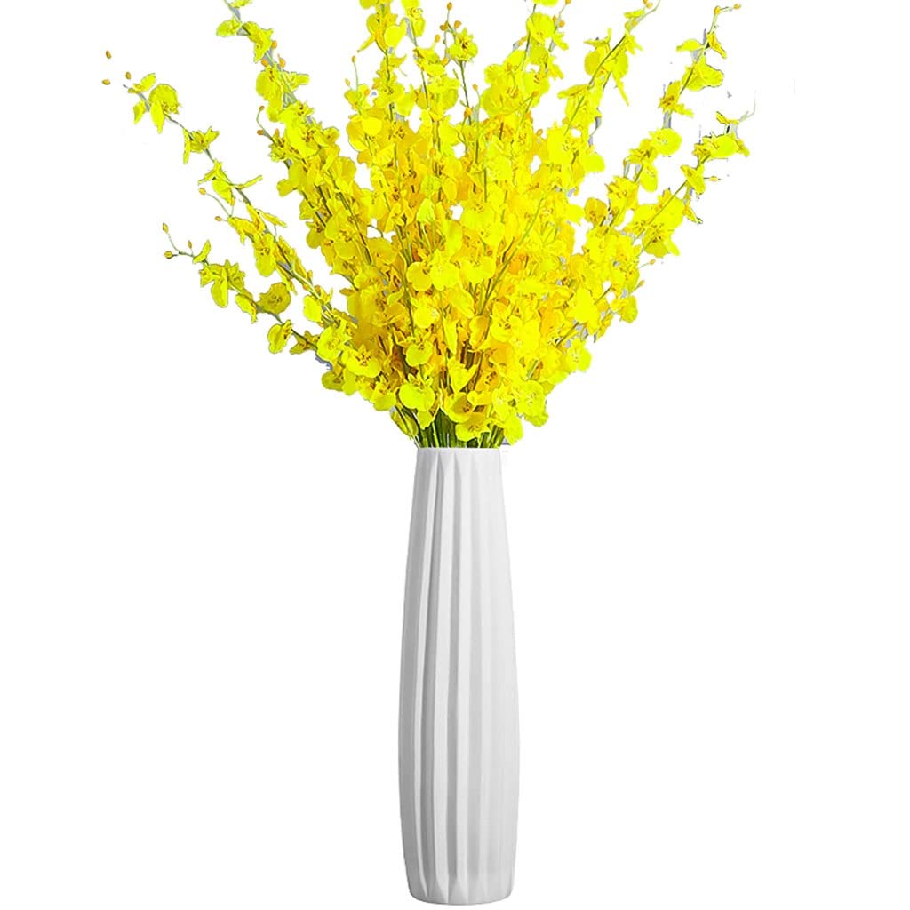 SnamicE Ceramic Flower Vase,Modern 24-inch Tall Vases for Dried Flowers, Shelf, Table, Kitchen Decor for Rustic Home & Farmhouse,
