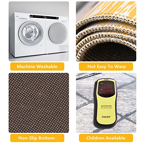 SunYe Nordic Minimalistischer Moderner Serienteppichwohnzimmer Voller Teppich Hotelflurgang-Teppichfußmatten Verdickter… – Bild 4