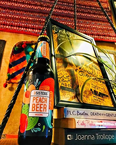 Image of 3Sisters Non Alcoholic Beer - Peach Flavor - (Pack of 6 Bottles x 330ml each)