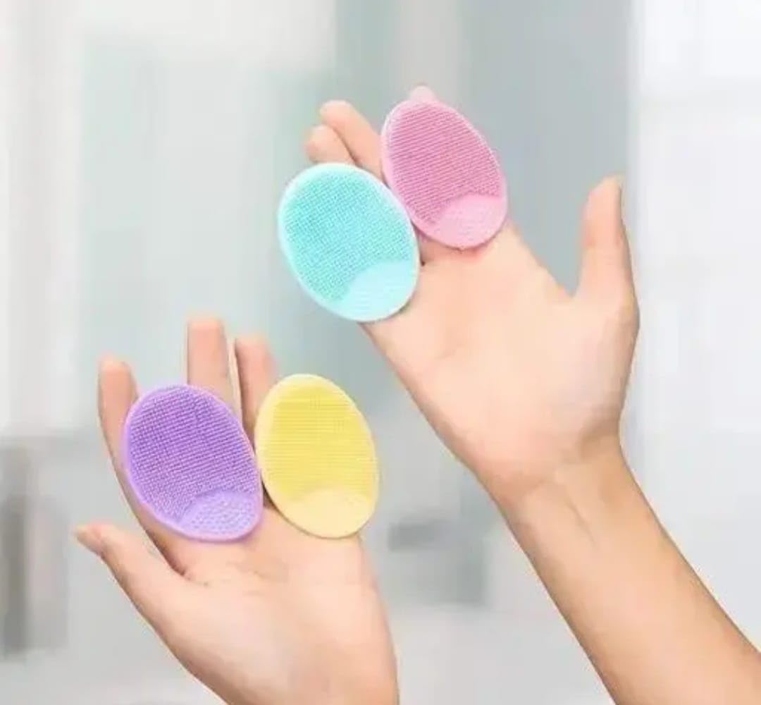 2-Pack Silicone Facial Scrubber Brush for Deep Cleaning, Exfoliating, Blackhead & Acne Treatment, Pore Care, Multi-Color (Small)-picture-46