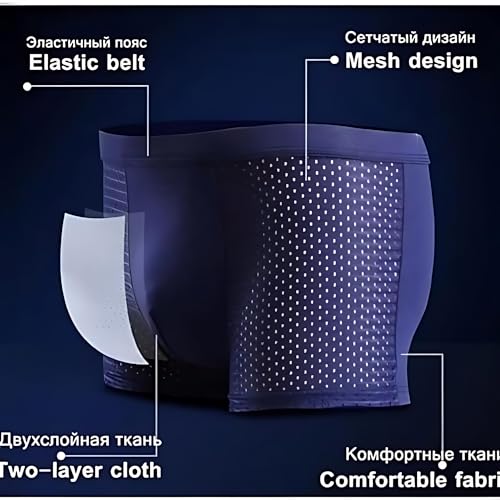 Image of Panavi Creation Men Breathable Pouch Underwear Packs Mesh Boxer Briefs | Air Ventilation Boxer Brief | Pack of 1