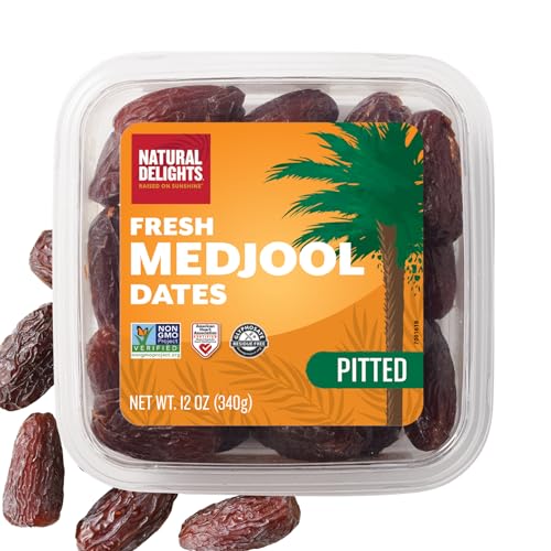 Natural Delights Medjool Dates - Large & Plump, Pitted Dates