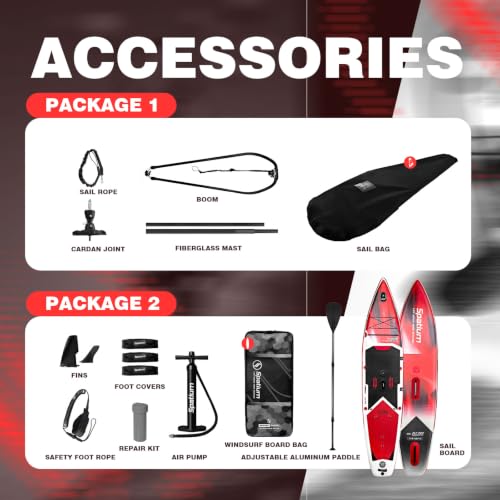 image for Spatium Inflatable Windsurfing 5m² Inflatable Windsurf Sail with Sail