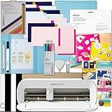 Cricut Joy Xtra Machine with Printable Sticker Paper and Card Kit Bundle - Sticker Making Set with Cutting Machine, DIY Greeting Cards with Pens and Envelopes, Craft Cutting Mats, Tools and Materials