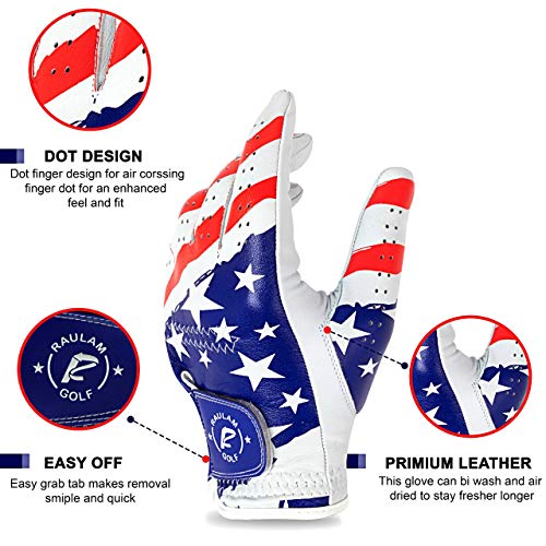 Usa Flag Golf Glove With Perfect Grip For Men And Women,Golf Gloves American Flag Left Hand-Golf Glove Men Left Hand/Right Hand,Golf Glove Women Left Hand/Right Hand. (Women's Small, Right) #TOP2