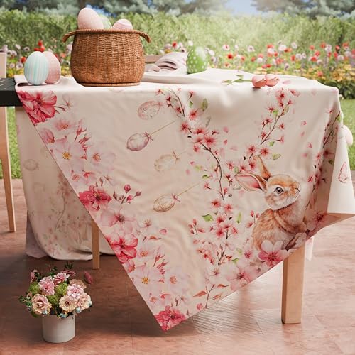 PETTI Artigiani Italiani - Ostertischdecke Fleckenabweisend Rechteckige 140x300 cm 14 Personen, Küchentischdecke aus Mikrofaser… – Ansicht 3