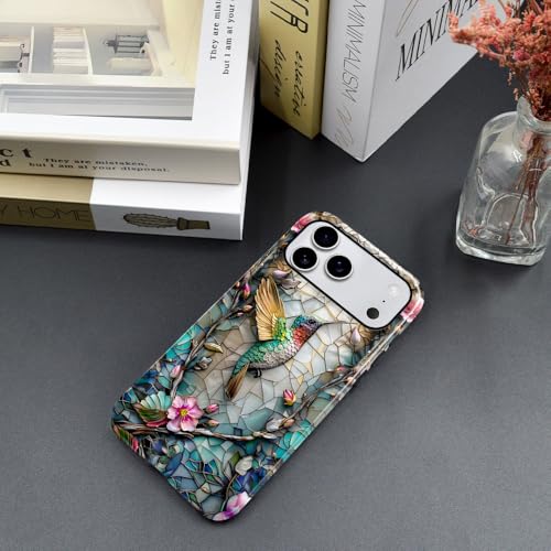 Coque P19JL Pro Max rigide hybride résistante aux rayures fleur colibri - 4