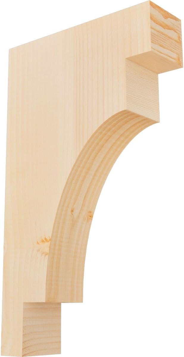 Ekena Millwork COR04X06X10MED00RWR 4"W x 6"D x 10"H Mediterranean Rough Sawn Corbel, Western Red Cedar