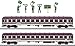 Produktbild Märklin H0 MÄ Fanzug-Wagen-Set Euro Express MHI