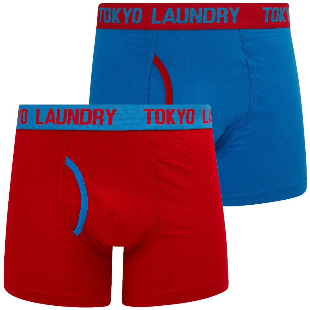 Tokyo Laundry Men's 2 Pack Gift Box Stretch Cotton Boxer Shorts Set