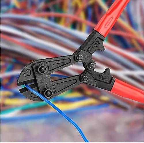 Auniwaig 8 Inch Mini Bolt Cutters Bi-Material Handle With Soft Rubber Grip Wire Cutter Bolt Clipper For Heavy Duty Wrie Bolt Nail Rivert Barbed Wire Bolts Most Soft To Medium Metals Cutting 2Pcs #TOP7