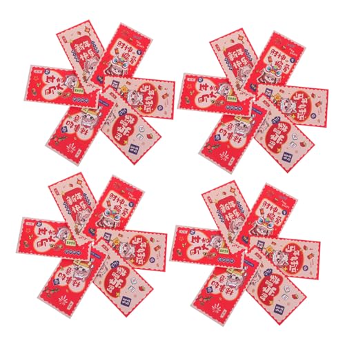 Enveloppes rouges chinoises cadeaux de Nouvel An Lunaire et félicitations de mariage Housoutil