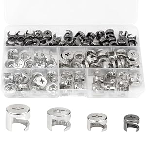 Erzekrim ERZ021455 Exzenter Möbelverbinder Set 80 Stück