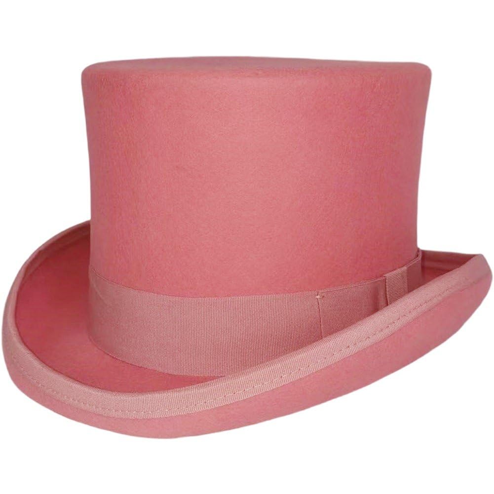 Cappello di Lana Uomo, Cappello a Cilindro, Cappello Alto, Cappello per Costume Natalizio