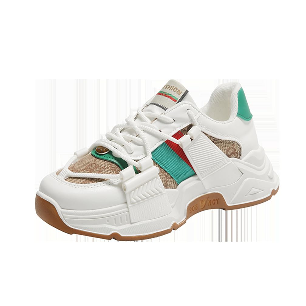 Daddy Shoes Mujer Ligero Fondo Grueso Casual Zapatos Zapatillas Deportivas Cabeza Redonda Bajo Cuatro Estaciones
