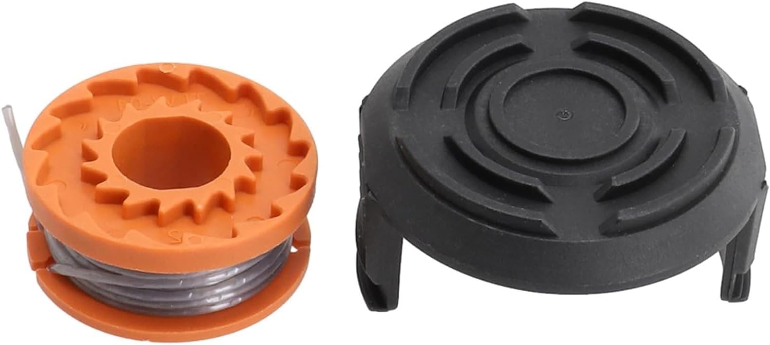 Daaxing Thread Spools & Valve Core Cover For Mcgregor Mct1825,Mct2x1825 18v Strimmer Trimmer Accessories,Size2.5m*1.5mm (1set)