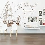 Zoom IMG-2 tyutyu adesivi murali cartoon ship Zoom IMG-2 tyutyu adesivi murali cartoon ship
