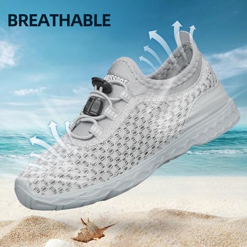 Image of DOUSSPRT Water Shoes for Kids Boys Girls Quick Dry Beach Sports Swim Pool Aqua Shoes for Toddler /Little Kid /Big Kid