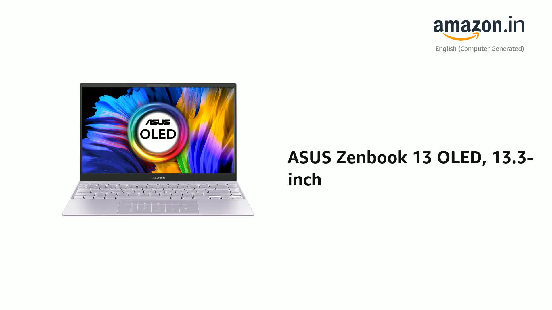 ASUS Zenbook 13 OLED, 13.3-inch (33.78 cms) FHD OLED, Intel EVO