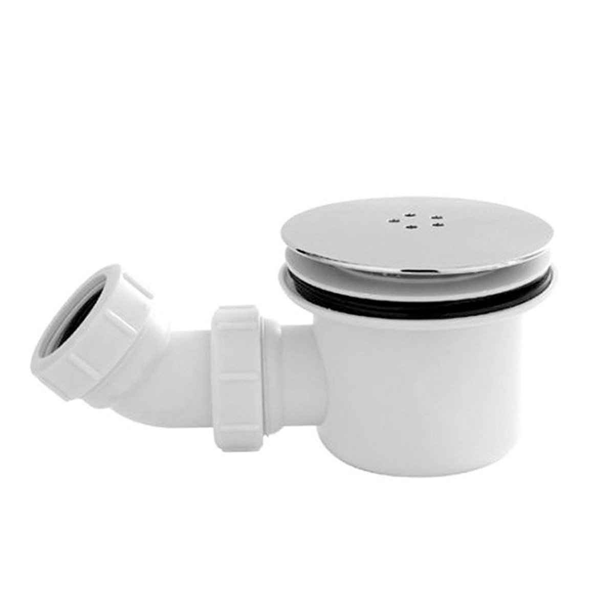 Sundry Bathroom High Fast Flow Waste Trap 90Mm For Shower Enclosure Tray With Elbow Brand New